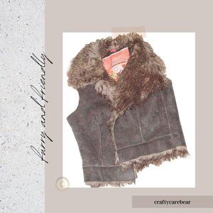 Faux Fur Vest Brown Collection by Bernardo S